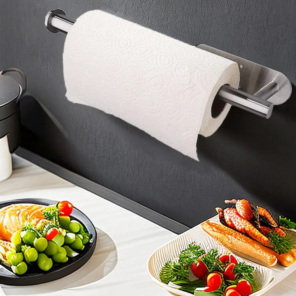 Küchenrollenhalter ohne Bohren – Edelstahlhalter für Küche & Bad