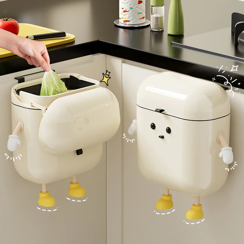 Hängender Küchenmülleimer mit Deckel – 9L / 12L